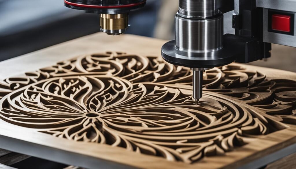 CNC router cutting soft materials