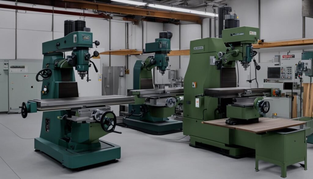 bed-type and knee-type milling machines